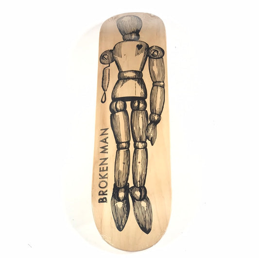 Hurt Life Team Broken Man Wood Grain 8.25 Skateboard Deck