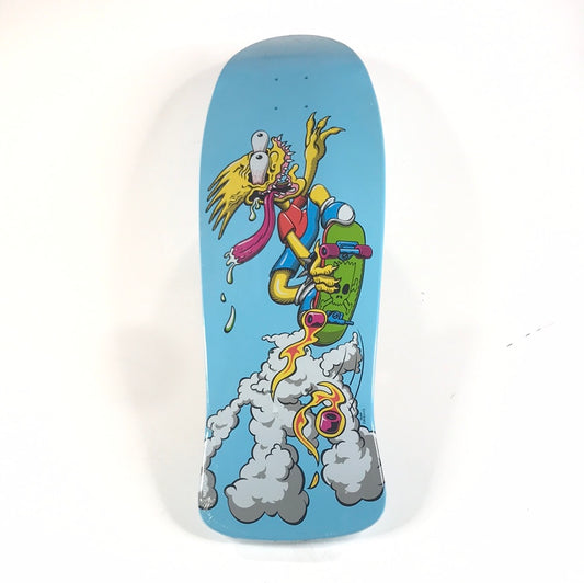Santa Cruz Simpsons Bart Slasher Blue 9.8'' Skateboard Deck 2012 Release