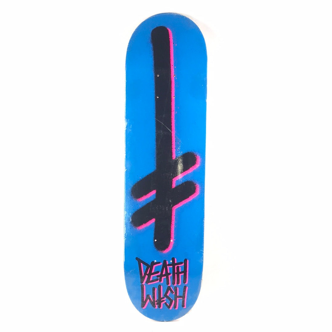 Deathwish Team Classic Spray Blue/Black/Pink 8.4'' Skateboard Deck