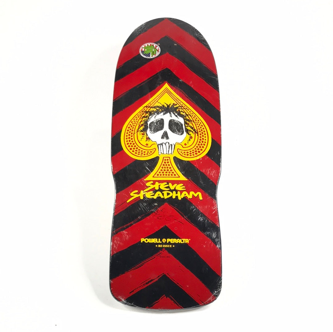 Powell Peralta Steve Steadham Spade Skull Red/Black 10” Skateboard Deck