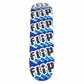 Flip Repeating Team Logo Blue 8.0” Skateboard Deck