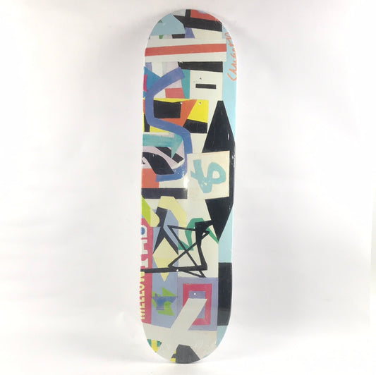 Diamond x Stuard Davis Abstract White/Multi 8.25" Skateboard Deck