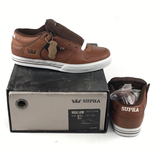 Supra Vulk Low Premium Oiled Brown US Mens Size 10.5