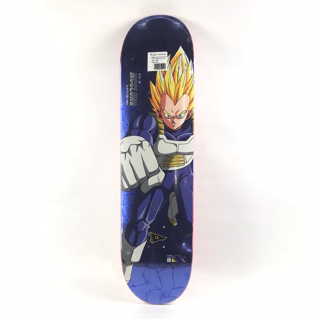 Primitive Trent McClung SS Vegeta Blue 7.8" Skateboard Deck