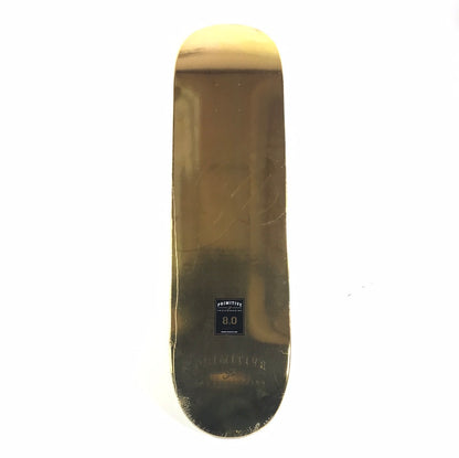 Primitive Team OG Logo Gold 8.0'' Vintage NOS Skateboard Deck