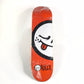Roger Team Smiley Face Orange 8.0 Skateboard Deck