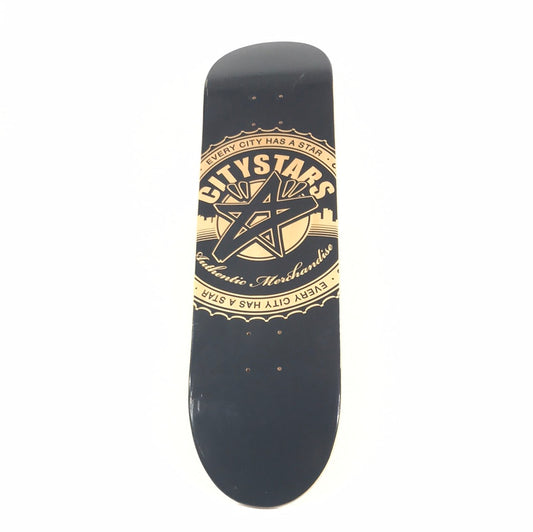 City Stars Team Star Black 8.0 Skateboard Deck