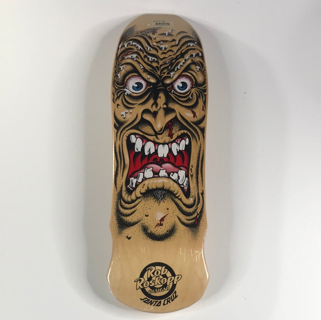 Santa Cruz Rob Roskopp Face Natural 9.5 Skateboard Deck western