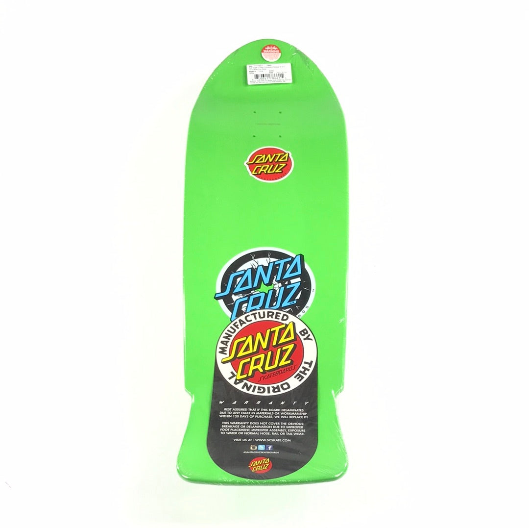 Santa Cruz Rob Roskopp Target 2 Green Fluorescent 10.0 Skateboard