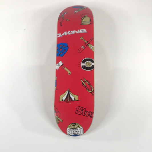 Stereo Dakine Camping Tools Red 8.38 Skateboard Deck