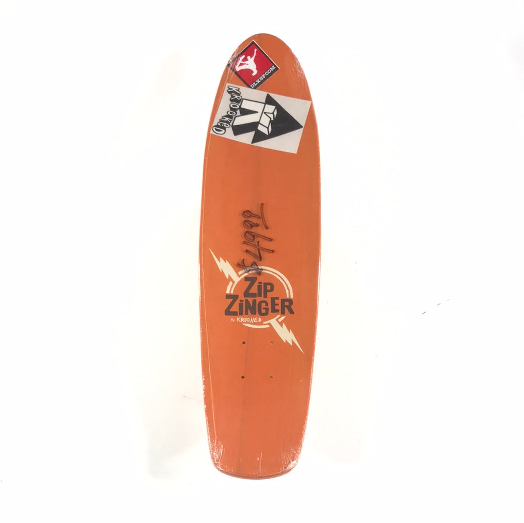 Krooked Zip Zinger Nano Tiger/Orange 7.2" Skateboard Deck