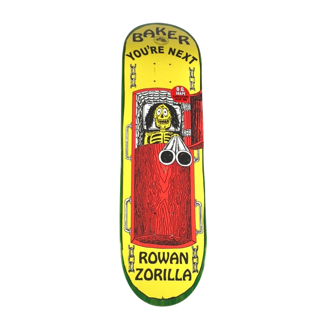 Baker Rowan Zorilla You're Next Yellow 8.475 Skateboard Deck – Western ...