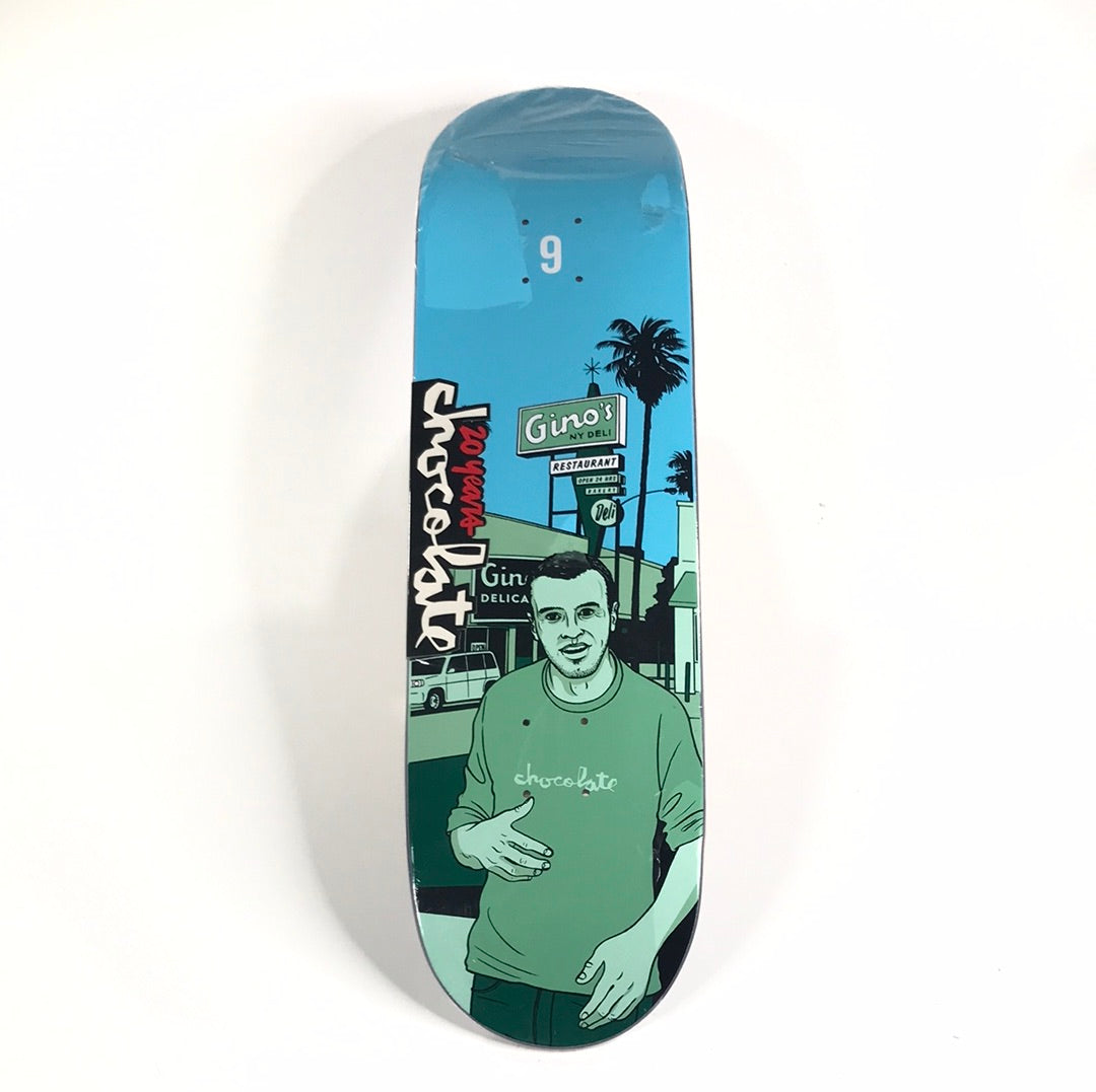 Chocolate Gino Iannucci City Series 20 Years Blue/Green 8.5 Skateboard Deck