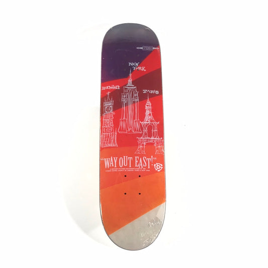 Stereo Team Way Out East Video Red 7 5/8 Skateboard Deck