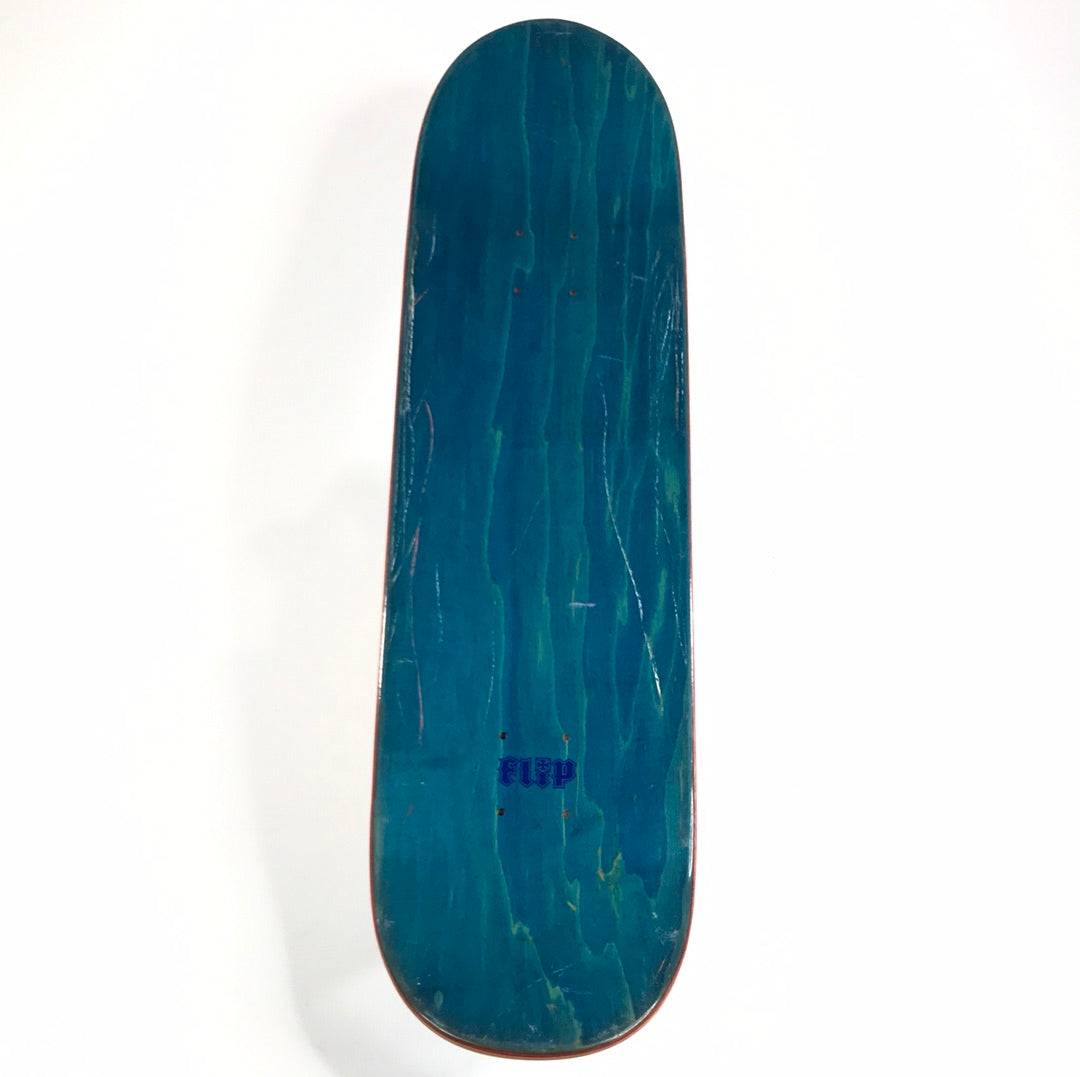 Flip Repeating Team Logo Blue 8.0” Skateboard Deck