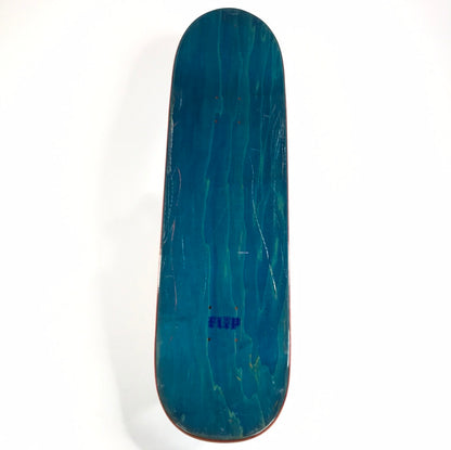 Flip Repeating Team Logo Blue 8.0" Skateboard Deck
