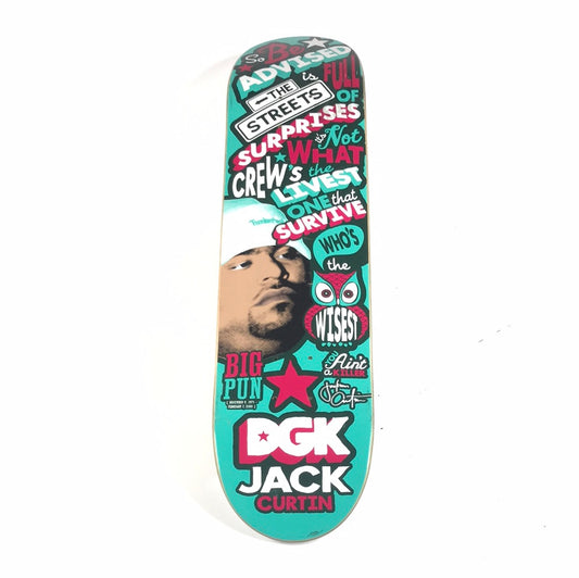 DGK Jack Curtin Big Pun Teal 7.75" Skateboard