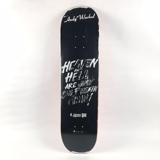 Alien Workshop Jason Dill Heaven And Hell Black/White 8.0'' Skateboard Deck