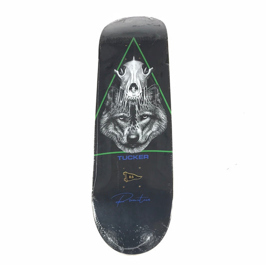 Primitive Nick Tucker Wolf Skull Black 8.5'' Skateboard Deck