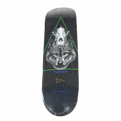 Primitive Nick Tucker Wolf Skull Black 8.5'' Vintage NOS Skateboard Deck