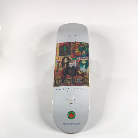 Black Revolver Paulo Diaz Guatemala White 8.0 Skateboard Deck