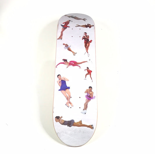 Alltimers Ice Skaters White 8.0 Skateboard Deck