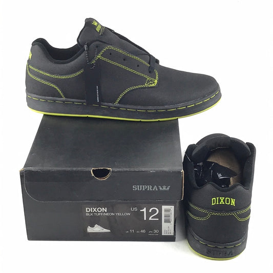 Supra Dixon BLK Tuff/Neon Yellow US Mens Size 12