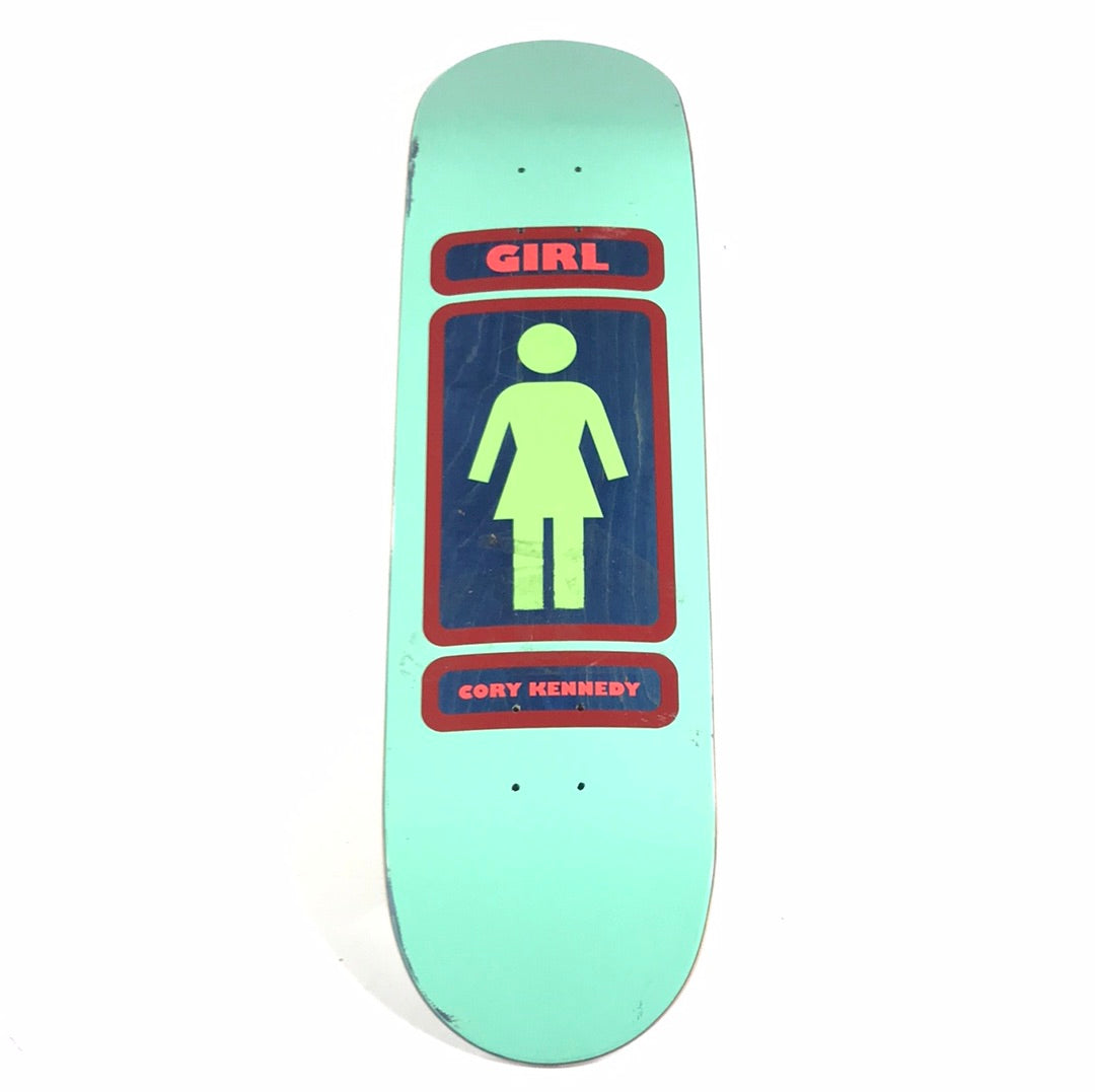 Girl Cory Kennedy OG Logo Yellow/Pink/Blue 8.0 Skateboard Deck
