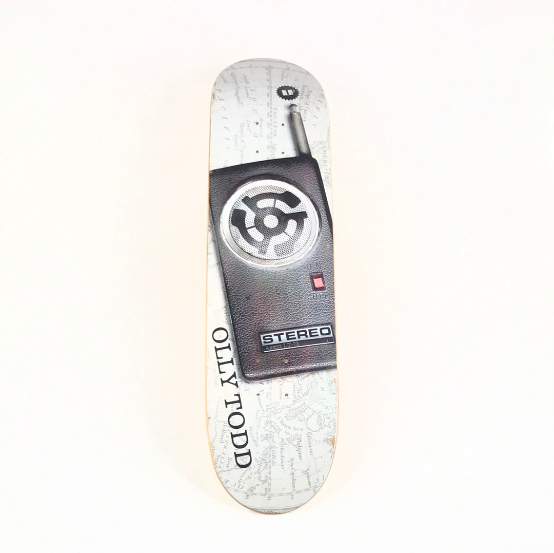 Stereo Olly Todd Walkie Talkie White 7.75 Skateboard Deck