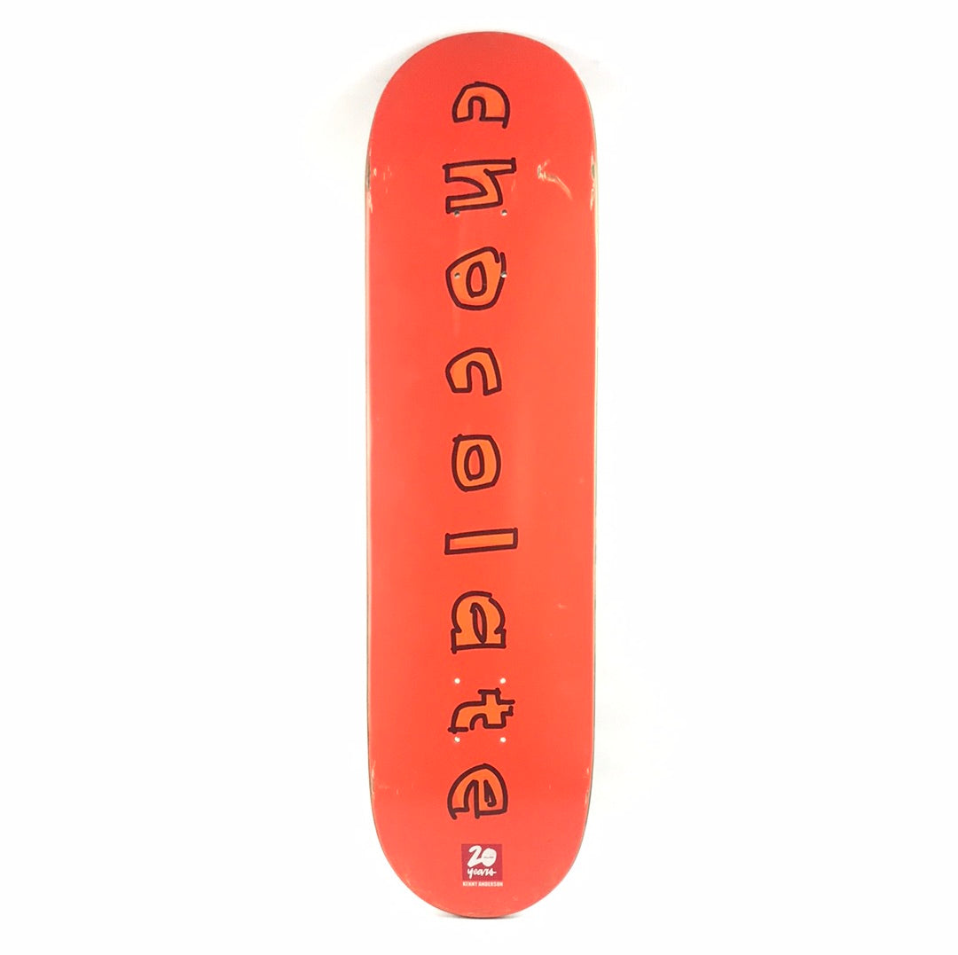 Chocolate Kenny Anderson 20 Years Simple Orange 8.125" Skateboard Deck