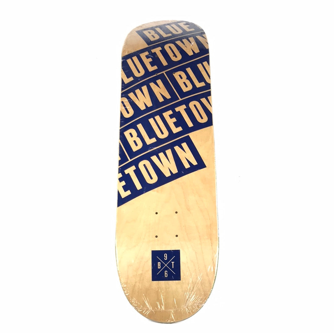 Bluetown Team Hidden Words Wood Grain 8.5 Skateboard Deck