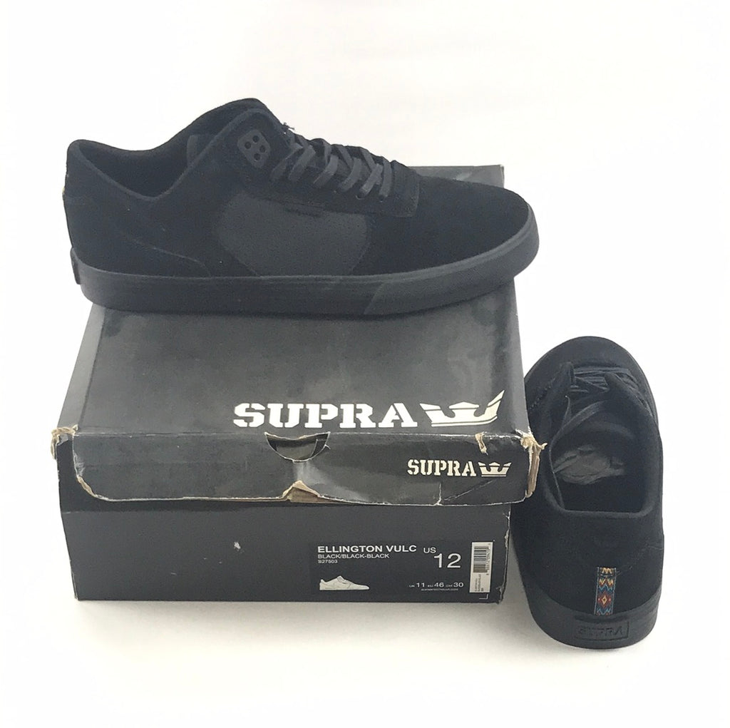 Supra Ellington Vulc Black/Black-Black US Mens Size 12 – western
