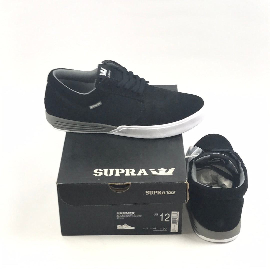 Supra Hammer Black/Grey-White US Mens Size 12