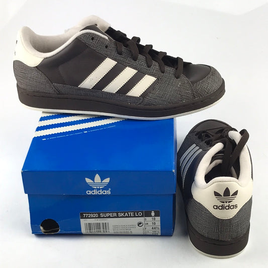 Adidas Super Skate Lo Espres/Shalk/Espres 772920 US Mens Size 10.5