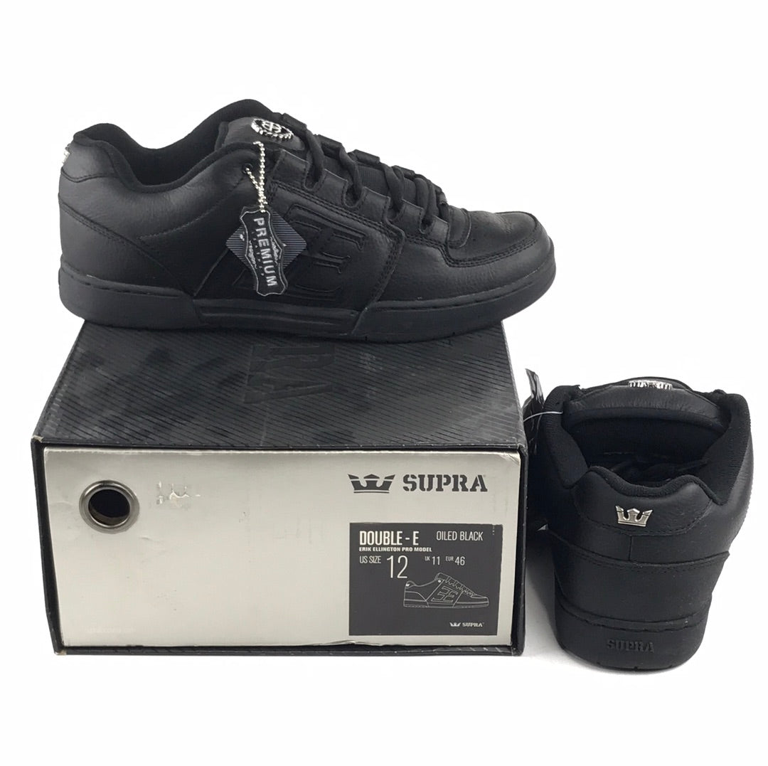 Supra Double-E Oiled Black U.S. Mens Size 12