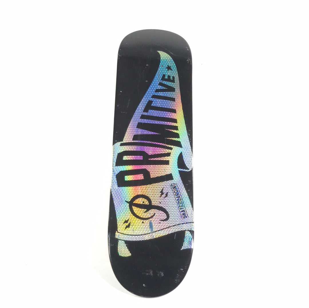 Primitive Flag Black/Holographic Foil 8.25 Skateboard Deck