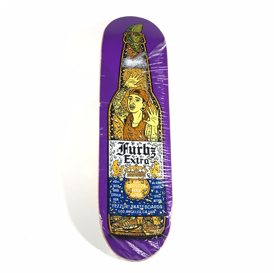 Yezzur Furby Trapped in a Bottle Purple 8.35 Skateboard Deck