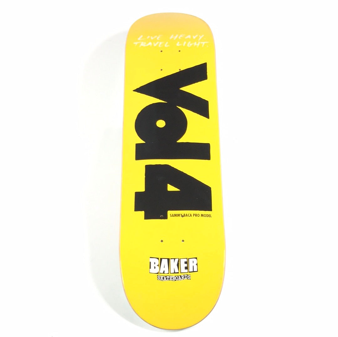 Baker Sammy Baca Volume 4 Yellow/Black 8.25" Skateboard Deck