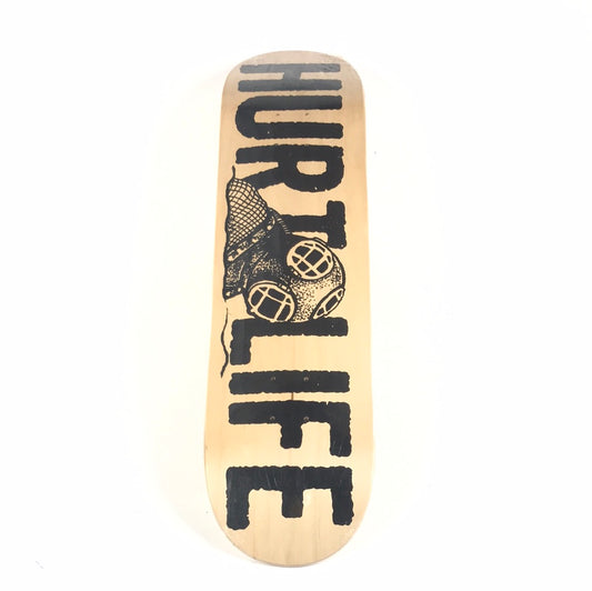 Hurt Life Team Juggernaut Wood Grain 8.25 Skateboard Deck