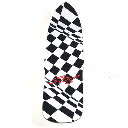 Dogtown Steve Olson SOS Checkered 9.0'' Skateboard Deck