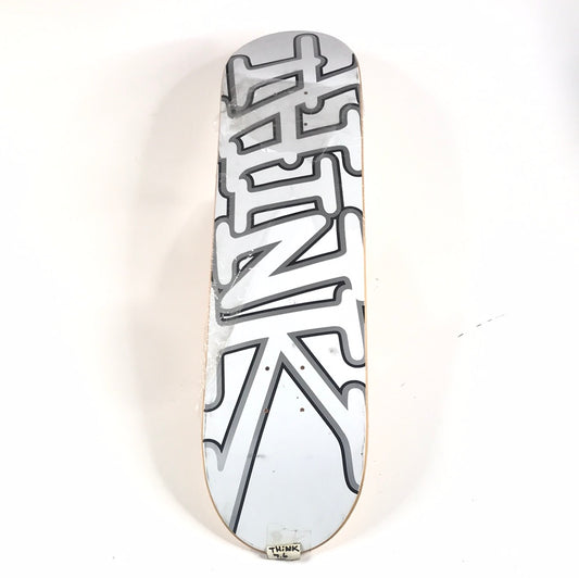 Think Team Classic Logo White 7.6'' Skateboard Deck