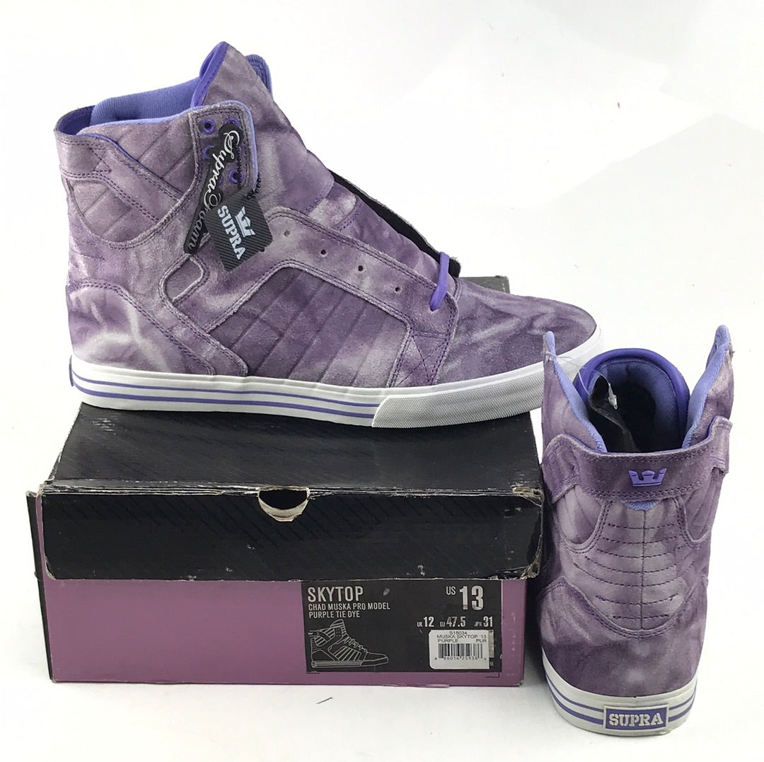 Supra Chad Muska Skytop Purple Tie Dye US Mens Size 13