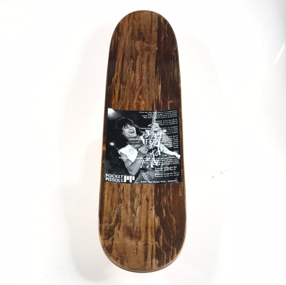 Pocket Pistols Eddie Van Halen Fuck Cancer Red/White/Black 8.5'' Skateboard Deck