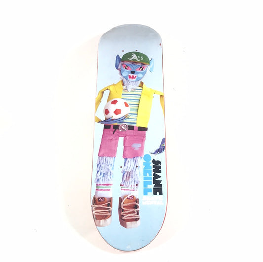 Skate Mental Shane Oneill Wolf Man Stop Motion Baby Blue 8.0 Skateboard Deck
