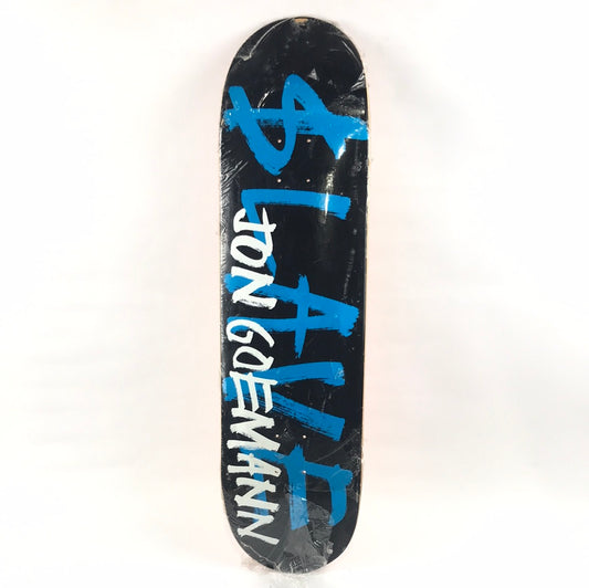 Slave Jon Goemann Classic Logo Black/Blue 8.5'' Skateboard Deck 2009