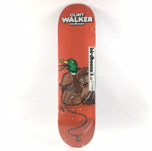 Birdhouse Clint Walker Wooden Duck Orange/Brown 8.3'' Skateboard Deck