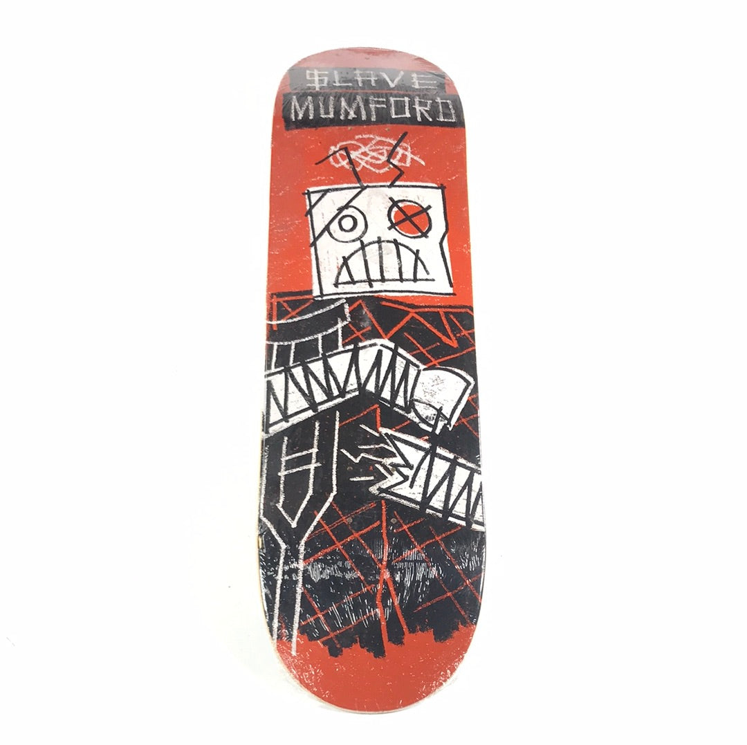 Slave Matt Mumford Robot Orange 8.5 Skateboard Deck
