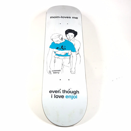 Enjoi Caswell Berry Mom Loves Me White 8.3 Impact Plus Skateboard Deck 201