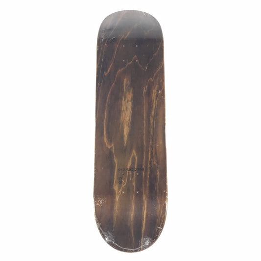 917 Skateboard Deck - Phone Number Brown Stain - 8.5