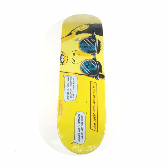 Enjoi Jerry Hsu Too Late Yellow 8.25 Skateboard Deck